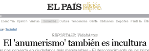 anumerismo en El País